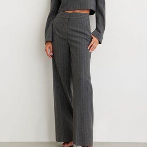 Dekker pinstriped flared pants